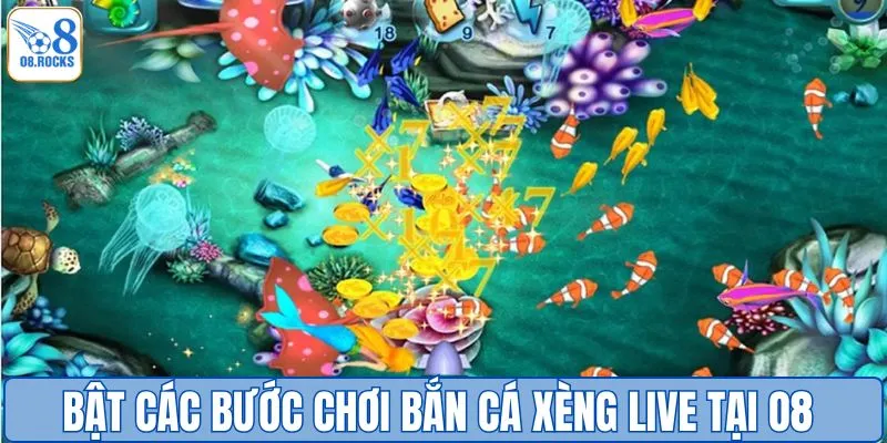 Bật các bước chơi bắn cá xèng live tại O8